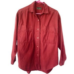 Vintage 80s Esprit Sport Cotton Button Up Shirt Long Sleeve Oversized